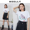 NEELLY纳俪商场同款三只小熊可爱卡通创意印花基础款套头短袖T恤N23044T04576 商品缩略图3