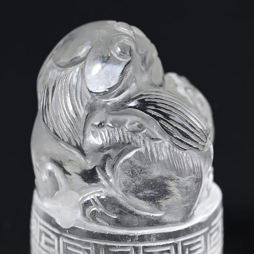 清代子母狮“太师少师”水晶印章 商品图7