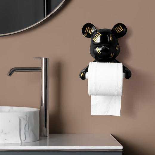 【日用百货】-暴力熊纸巾架厨房卫生间壁挂免打孔 商品图2