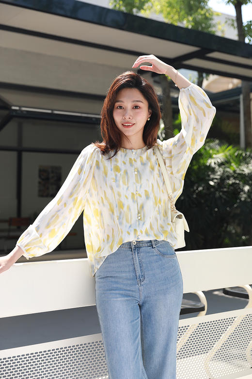 火桐hooton扎染设计真丝衬衫 商品图2