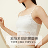 金三塔桑蚕丝女蕾丝短款吊带防走光抹胸裹胸内衣打底丝滑透气   1NZW2409 商品缩略图3