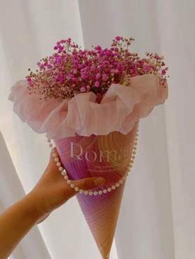 【超市】冰淇淋满天星花束