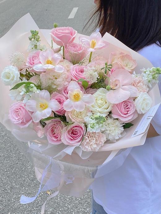 怦然心动四----粉色系混搭精品花束 商品图0