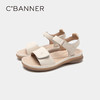 千百度女鞋夏季休闲凉鞋踩屎感舒软真皮时尚奶奶凉鞋 A23327129 商品缩略图4
