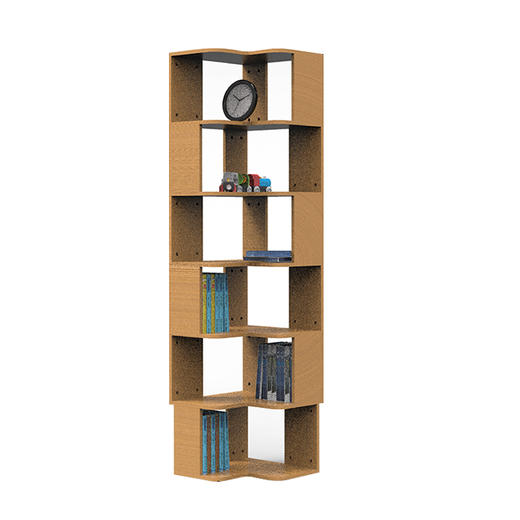 马赛克转角书架幼儿园转角处创意马赛克落地置物架书架 商品图4