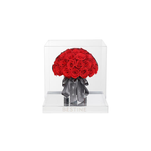 VBEINGS花语 永生花 超大抱抱桶花球 永生花玫瑰花花束礼盒送女生日礼物摆件 商品图0