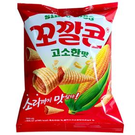 乐天锥形桶脆片香浓味67g롯데 꼬깔콘 고소한맛