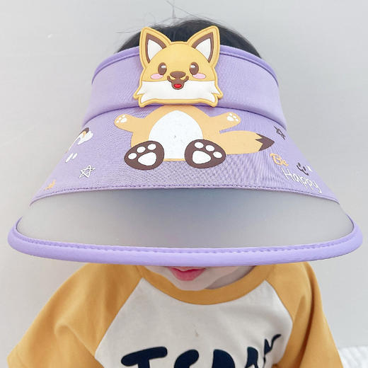 【卡通图案❗️夏季外出儿童防晒帽子空顶帽】儿童防晒帽子夏季大帽檐遮阳帽可折叠男女童海边沙滩太阳帽潮夏日夏日粉丝专属父亲节礼物新年礼盒年货礼盒 商品图2