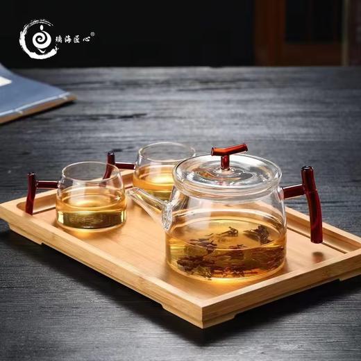 璃海匠心琼林玉枝耐热玻璃茶具套组（1壶4杯） 商品图6