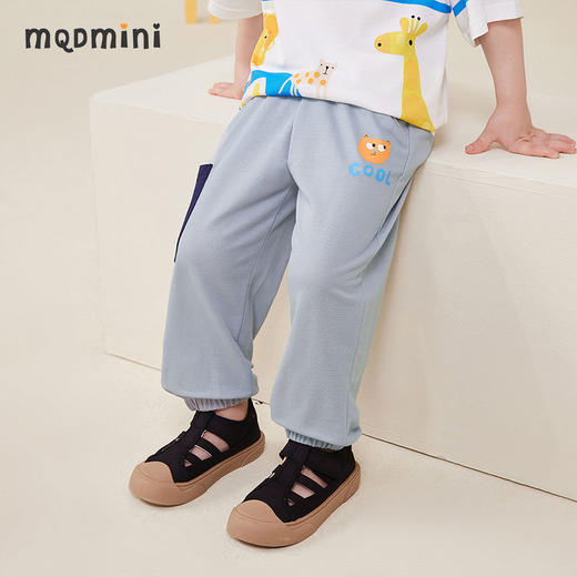 【80-130cm】男童冰丝防蚊裤撞色大口袋灯笼裤MQDMINI童装 商品图7