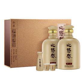 小糊涂仙 心悠然 53度酱香型 （私享双支礼盒） 国产白酒 高端礼盒 酒礼盒 53度 500mL 2瓶