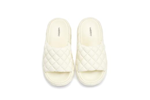 westory2023夏季新款平底休闲菱格外穿时尚休闲舒适百搭凉拖61541 商品图6