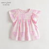 马克珍妮夏装新款 女童花边袖透气防蚊小衫 儿童短袖衬衫230560 商品缩略图2