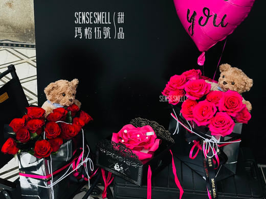 真爱发声日——520花束（玫瑰13-15支,带小熊） 商品图3