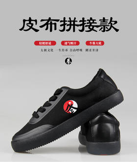红棉新款太极鞋春夏秋女帆布牛筋底武术鞋练功鞋男太极拳功夫鞋B-8