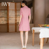 IWY/夏短袖职业西装连衣裙女粉色气质修身显瘦美容院前台接待工装Q903 商品缩略图4