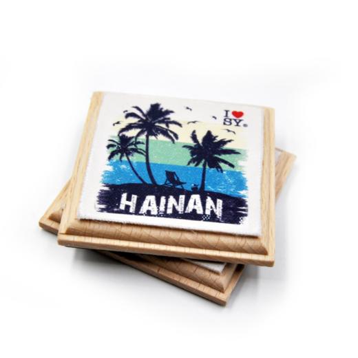 海南三亚椰岛剪影冰箱贴-琼 商品图1