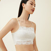 金三塔桑蚕丝女蕾丝短款吊带防走光抹胸裹胸内衣打底丝滑透气   1NZW2409 商品缩略图1