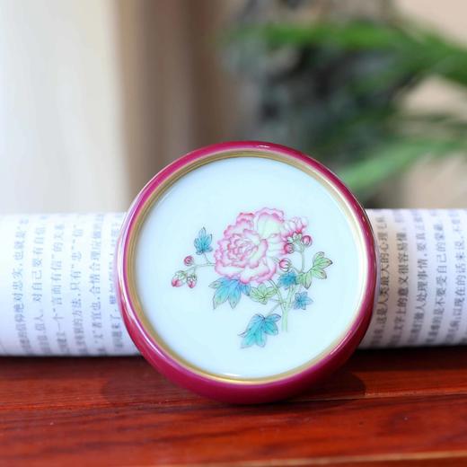 B-JYR-9809 聚悠然 青花独秀花卉盖置 商品图0