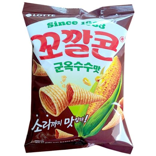 乐天锥形桶脆片烤玉米味67g롯데 꼬깔콘 군옥수수맛 商品图0