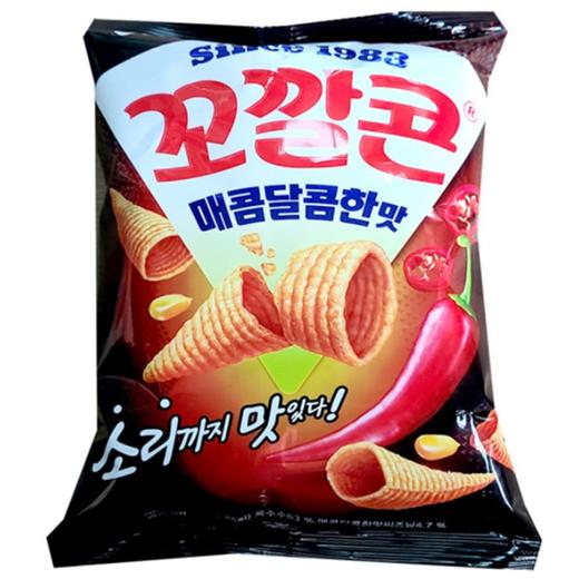 乐天锥形桶脆片甜辣味67g롯데 꼬깔콘 매콤달콤한맛 商品图0