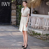 IWY/正式场合职业连衣裙女气质高端米色西装裙工作服收腰显瘦西服套裙Q952+D0053 商品缩略图4