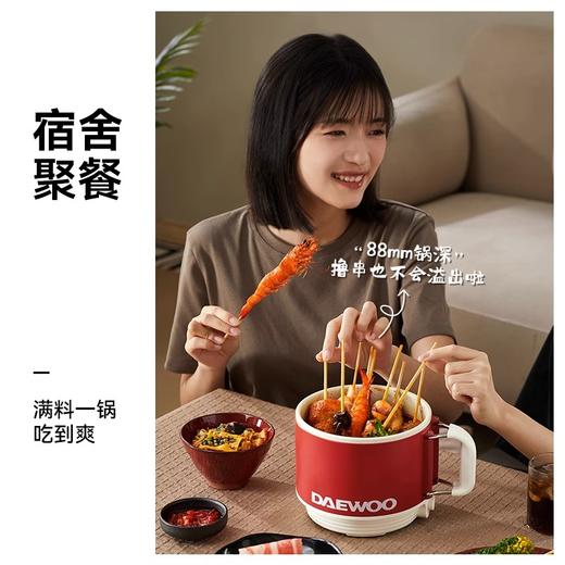 大宇速食小圆锅电煮锅小电锅宿舍学生电蒸锅迷你小火锅 商品图2