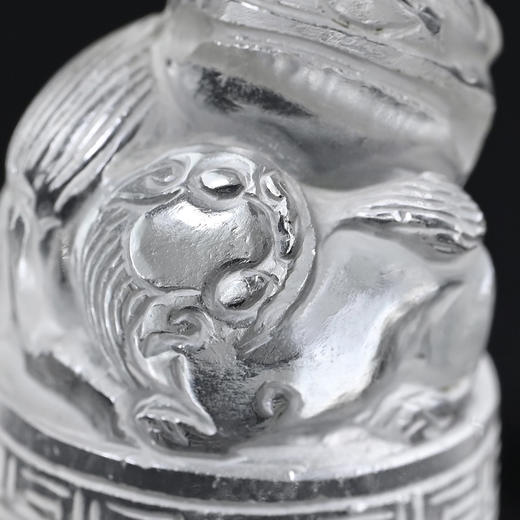 清代子母狮“太师少师”水晶印章 商品图5