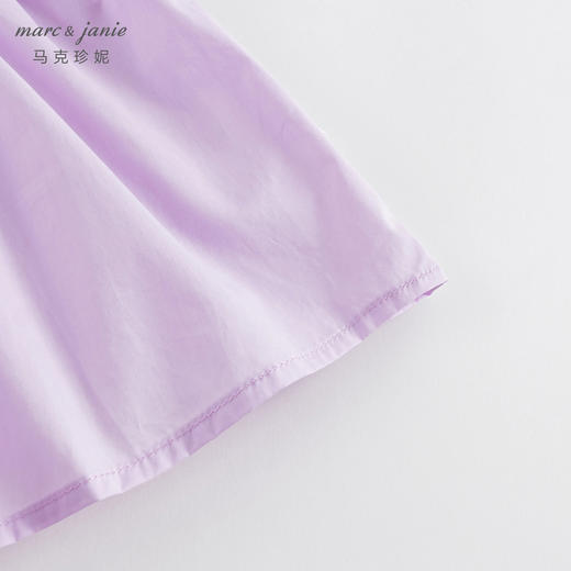 marcjanie马克珍妮新款夏装 女童花边袖方领纯棉小衫230995 商品图4