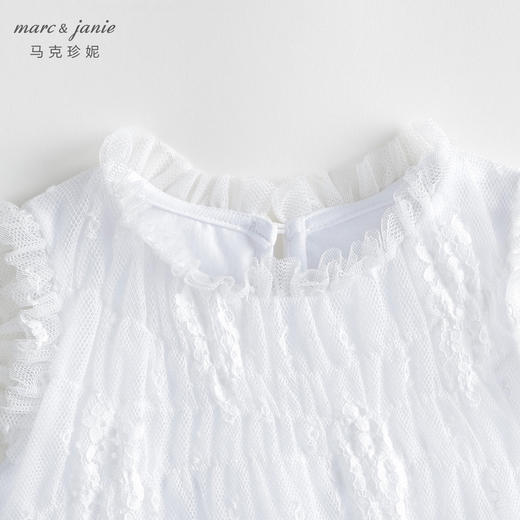 【凉感抗菌】马克珍妮新款夏装 女童蕾丝网纱连衣裙231093 商品图3