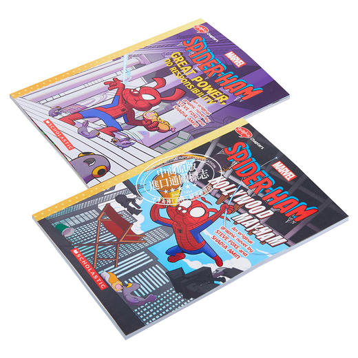 【中商原版】Spider Ham 学乐漫画小说 蜘猪侠2册套装 漫威 蜘蛛侠 Spiderman Marvel 英文原版 进口图书 儿童图像图画小说 商品图2