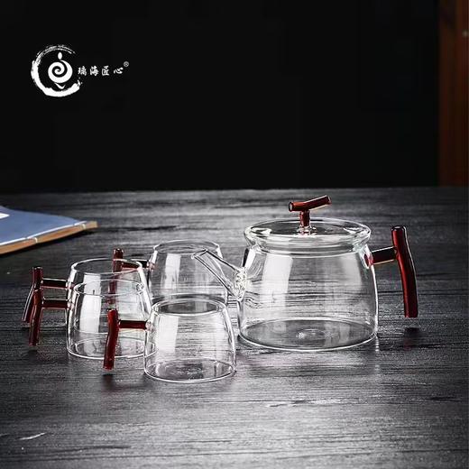 璃海匠心琼林玉枝耐热玻璃茶具套组（1壶4杯） 商品图1