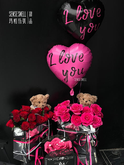 真爱发声日——520花束（玫瑰13-15支,带小熊） 商品图5