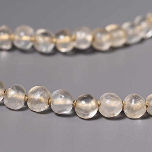 西亚高古飞碟红玛瑙+白水晶项链 商品图3