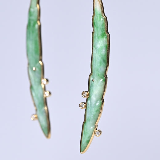 清代翡翠“一帆风顺”耳环 商品图3