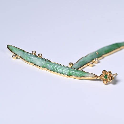 清代翡翠“一帆风顺”耳环 商品图4