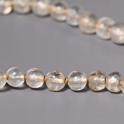 西亚高古飞碟红玛瑙+白水晶项链 商品图5