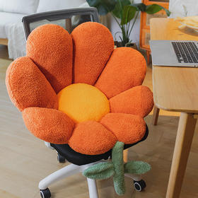 【家居建材】ins花朵坐垫办公室久坐神器腰靠一体可爱椅垫超软座椅垫