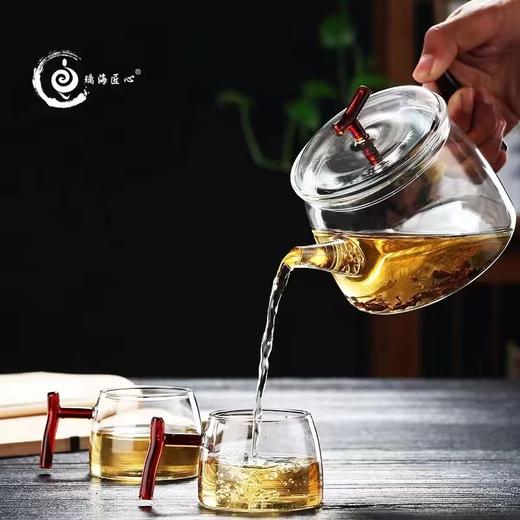 璃海匠心琼林玉枝耐热玻璃茶具套组（1壶4杯） 商品图3