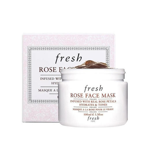 【临期.跨境】法国馥蕾诗Fresh 玫瑰润泽保湿面膜 100ml（有效期：26年3月1） 商品图0