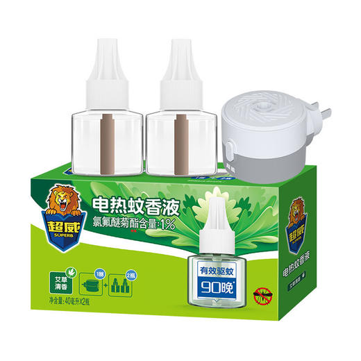 超威电热蚊香液艾草清香型一器两液 商品图1