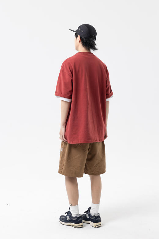 Forn3/N376/纯色字母印花圆领短袖 商品图2