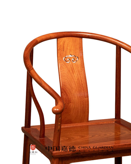 红桥红  家具严选  缅甸花梨（大果紫檀）【如意刀牙出头圈椅 】 商品图2