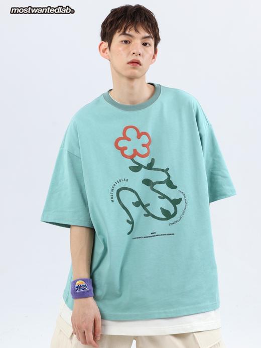 mostwantedlab彩虹/MWL-2212014/潮牌发泡印花短袖t恤 商品图3