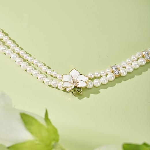 大都会艺术博物馆木槿花系列 珍珠颈链双戴Y字珍珠链胸针手链 商品图1