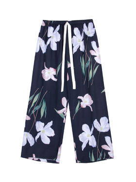 【满2条/38元】秀黛女绵绸长裤裤子女士夏季直筒休闲裤H2553083T【专柜同款】【如遇缺货自动退款，介意勿拍】