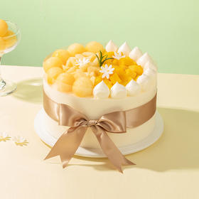 【香草芒果双拼冰淇淋】香草与芒果的清新组合，一次享双倍沁甜滋味（赣州幸福西饼蛋糕Y）