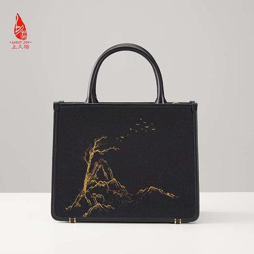 SAINTJOY/上久楷 宋锦女式拎包  松雁金山来 BWW22A0602 商品图8