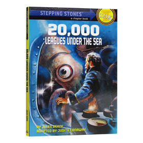 英文原版 20 000 Leagues Under the Sea A Stepping Stone Book Classic 海底两万里 英文版