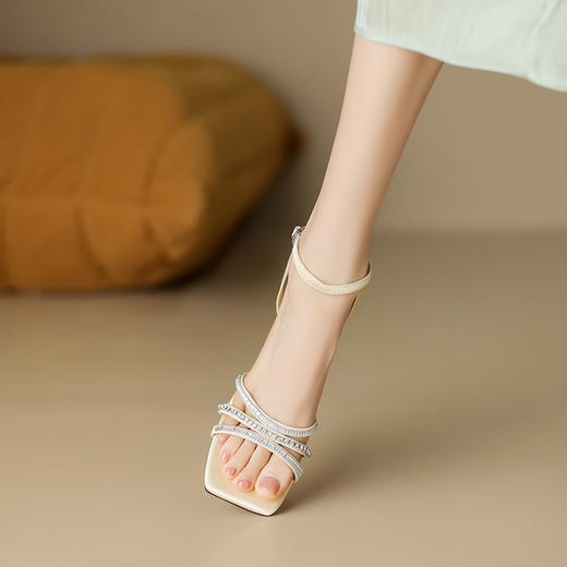 优雅通勤，时尚质感方头凉鞋YS-9605 商品图9